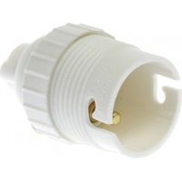 Douille Simple Bague B22 Blanc