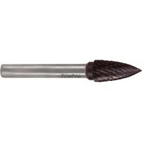 RUKO Fresa in metallo duro SPG Ø 6 mm lunghezza testa 18 mm Ø gambo 6 mm dentatura TiCN KVZ 4 - 116025TC