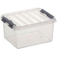 Boîte de rangement Sunware Q-Line 2L Transparent/Gris