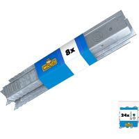 Wickey Ancoraggio per parco giochi SolidLock - set di per altalena, ancoraggio profilo angolare per staccionata & pali in legno - 8 pezzo
