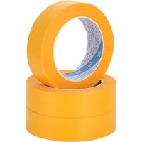 3pcs 30mm x 50m Or Ruban de Masquage pour Peinture et Masquer - scotch de Peinture - Masking Tape - Ruban Adhésif Peintre - Painters Tape pour Peindre, Rénover,Vernir