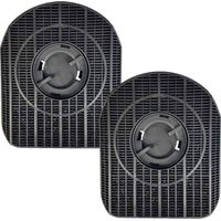 Juego de 2 filtros de carbón tipo 200 481281718522, CHF200 WHIRLPOOL