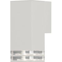 Konstsmide Pollux Applique murale d'extérieur moderne 2 lignes vers le bas blanc GU10, IP44