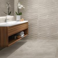 Carrelage de sol intérieur effet béton - Série GLADE (59.7x59.7 cm) - Marfim mat