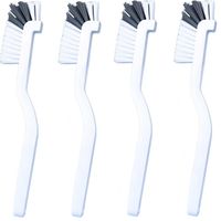 Brosse à fentes, brosse de nettoyage d'angle, brosse à poils durs, pour éviers/douches/coins, lot de 4