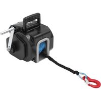Treuil électrique avec télécommande pour bateaux, 12 V, 400 W, véhicules tout-terrain, remorques, camions, treuil électrique de remorque, pour charges de remorquage jusqu'à 2268 kg
