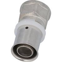 Raccord a sertir pour tube multicouche, transition femelle, etame, 20x2mm - 1/2"