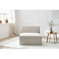BOBOCHIC - Chauffeuse 1 place pour canapé modulable MEGEVE tissu chiné Beige