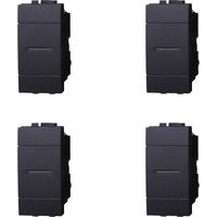 gloca 4er-Set 1P Axial-Taster 16A 220V Kompatibel mit Living-Serie