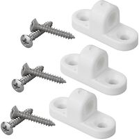 Occhiello verticale in plastica per tendalino - set da 3 pezzi