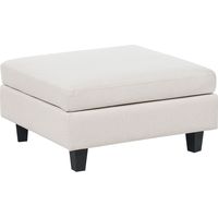 Ottomane UNSTAD Stoff Hellbeige