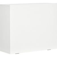 Scrivania a muro pieghevole salvaspazio con ripiani 60x21,5x50 cm bianco