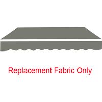 Greenbay 4x3m Garden Awning Replacement Fabric Top Cover Front Valance Grey
