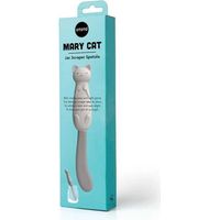 Spatule - OTOTO - Mary cat - Motif chat - Silicone blanc - Pour pâte à tartiner