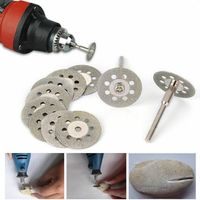 Lot de 10 lames de scie diamantées, mini disques de coupe diamantés, disques abrasifs diamantés