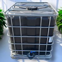 Negomix – Cuve à eau 1000 litres – Récupérateur d’eau de pluie traité anti-UV – Robinet S60x6 – Empilable jusqu'à 3 unités