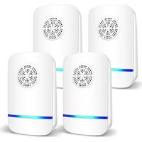 Répulsif Ultrasonique pour Souris 4Pack,Anti-Rats,Silencieux,Non-Toxique, Efficace Contre Les Souris et Les Rats,sans Radiation Répulsif à Ultrasons Anti Rongeurs