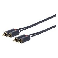 Vivolink - Prorcarca1 1m 2 x rca 2 x rca schwarz Audiokabel - Audiokabel (2 x rca, Stecker, 2 x rca, Stecker, rechts, rechts)