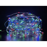 CATENA LUMINOSA 180 GOCCE LED C/GIOCHI MULTICOL