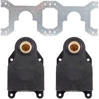 2 Stück Doppel Wanddose für Klemmringverschraubung 3/4'' Eurokonus - 1/2'' IG