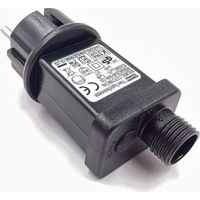 LUCCIKA Transformateur d'alimentation pour lumie'res LED et de'corations de Noel 31V IP44 avec prise Schuko 6W avec me'moire et 8 jeux de lumie're diffe'rents
