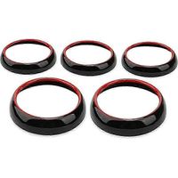 Lot de 5 autocollants rouges pour cache-sortie de climatisation pour Mercedes-Benz Classe AB CLA GLA W176 W