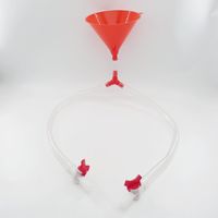 Entonnoir à bière avec valve, jeu à boire double tube, idéal pour les fêtes et les soirées bière.