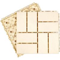 BUNTHAUS Terrasse carrée en Bois-Plastique, tuiles Composites emboîtables, terrasse extérieure, toits, Jardins, patios, parquet à Pose Automatique(Bianco,3030cm 1pcs)