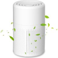 Purificateur d'Air, Air Purifier avec HEPA Filtre, USB Purificateurs d'air avec Aromathérapie, Silencieux Purificateur d'Air Chambre pour Maison, Bureau, Poussière, Pollen, Fumée, Odeur