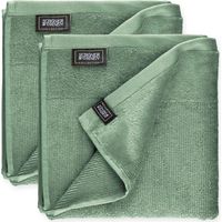 SCHÖNER WOHNEN Handtuch SENSE - 2er Set 50x100 cm, Grün