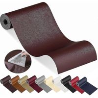 Patch de réparation autocollant pour cuir, canapé, siège auto, chaise, etc.-1010cm-rose red