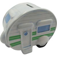 Caravan Money Box Collectable (Ceramic Novelty Piggy Bank Unusual Unique Gift Vintage)
