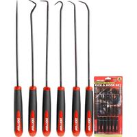 Dekton 6pc Hook And Pick Set Precision Tool O Ring Seal Removal Scraper 240mm