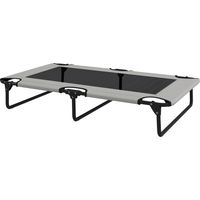 Letto per cani grandi pieghevole 107x61x20 cm tessuto a rete, grigio chiaro