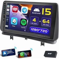 Pour Renault Clio 3 2005-2014 Android 14 Autoradio Carplay GPS USB Type-C 2+32G DAB
