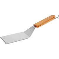 Spatola raviday spatula for plancha acciaio inox manico legno