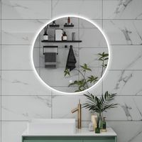 SPECCHIO DA BAGNO ROTONDO DA 100CM CON LED, ANTIAPPANNAMENTO, 3 TEMPERATURE COLORE