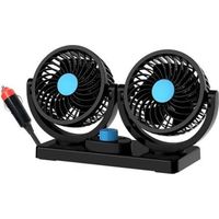 Ventilateurs De Voiture 12 V, Ventilateur De Refroidissement à Air De Voiture à Double Tête Ventilateur De Voiture électrique Ventilateur De Voiture Prise Allume-cigare