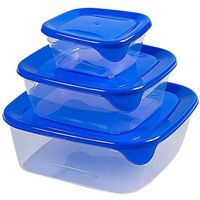 Ensemble pochettes Curver Fresh Go bleue 0 25 0 8 1 7 L