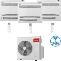 Climatizzatore Condizionatore TCL Console Pavimento Wi-Fi R32 Trial Split Inverter 12000 + 12000 + 18000 BTU con U.E. MT4250 NOVITÁ Classe A++/A+