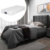 letto singolo imbottito con materasso 90x200 grigio HAVRYA