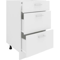 Gabinete de cocina W 50 cm Gabinete inferior Esilo 82x50x46 - VCM