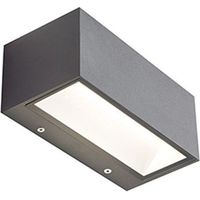 Applique Per Esterno Ed Interno In Alluminio Grigio Led 12 W 360 Lm 3000K