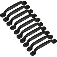20 tiradores para puertas de armarios de cocina, cajones y muebles de dormitorio, con espacio entre agujeros de 128 mm, de aluminio, con tornillos, OUYLAF