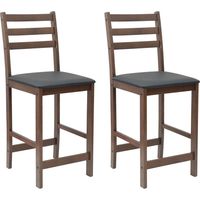vidaXL Dining Chairs 2 pcs Light Brown 40 x 47.5 x 99.5 cm