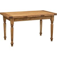 Mesa de madera maciza 140x80 cm Mesa de comedor y cocina Mesa extensible Mesa de centro rectangular Artesano Made in Italy