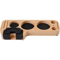 Station de tassement du café, station de tassement espresso vintage, support de tassement en bois, support de porte-filtre en bois 51/58 mm, accessoires pour machine à café
