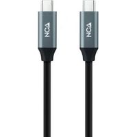 NANOCABLE 10.01.4300 - USB 3.2 Gen2x2 20Gbps 5A/100W 4K/60Hz USB-C/M-USB-C/M Kabel, Schwarz, 0,5 m