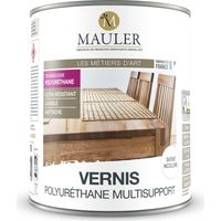 Vernis polyuréthane multisupport 1L satin incolore – Protection anti-rayures et anti-taches – Application facile sur bois, métal, PVC – 1919 By Mauler