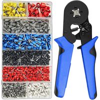 Ferrule Crimping Tool Kit Ferrule Crimper Plier 1200Pcs Wire Ferrules Ends Terminals